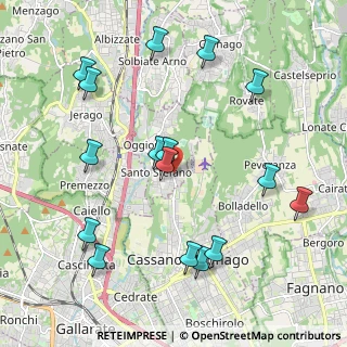 Mappa Via Milano, 21040 Oggiona Con Santo Stefano VA, Italia (2.29563)