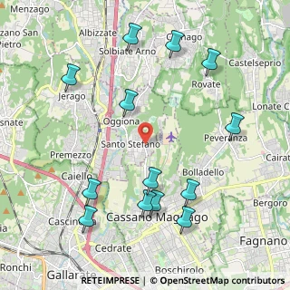 Mappa Via Milano, 21040 Oggiona Con Santo Stefano VA, Italia (2.38923)