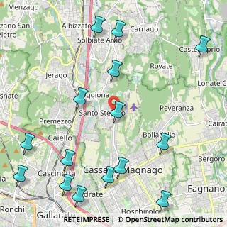 Mappa Via Milano, 21040 Oggiona Con Santo Stefano VA, Italia (2.85467)