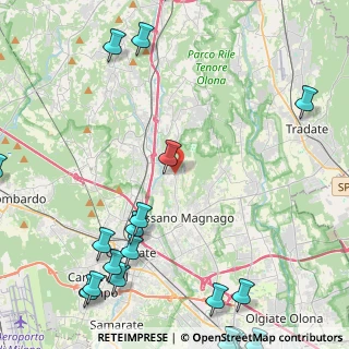 Mappa Via Milano, 21040 Oggiona Con Santo Stefano VA, Italia (6.876)
