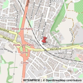 Mappa Via Crocette, 27, 24035 Curno, Bergamo (Lombardia)