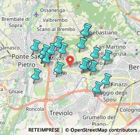 Mappa Via dell'Aeronautica, 24035 Bergamo BG, Italia (1.4615)
