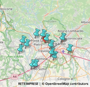 Mappa Via dell'Aeronautica, 24035 Bergamo BG, Italia (6.01357)