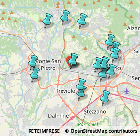 Mappa Via dell'Aeronautica, 24035 Bergamo BG, Italia (3.76111)