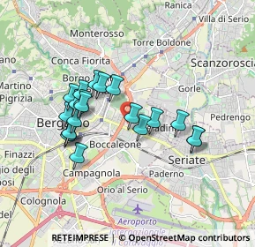 Mappa Via Trieste, 24125 Bergamo BG, Italia (1.5345)