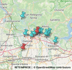 Mappa Via Trieste, 24125 Bergamo BG, Italia (8.7575)