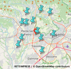 Mappa Via Crocette, 24035 Curno BG, Italia (3.50583)