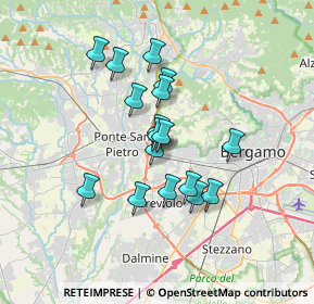 Mappa Via Crocette, 24035 Curno BG, Italia (2.68412)