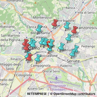 Mappa Via Borgo Palazzo, 24025 Bergamo BG, Italia (1.6315)