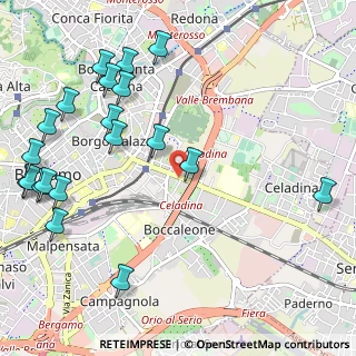 Mappa Via Borgo Palazzo, 24025 Bergamo BG, Italia (1.3865)