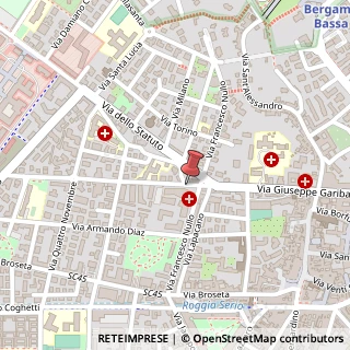 Mappa Via Giuseppe Mazzini, 4, 24128 Bergamo, Bergamo (Lombardia)