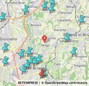 Mappa Via Don Dionigi Clerici, 20842 Besana in Brianza MB, Italia (2.9425)