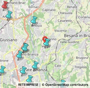 Mappa Via Don Dionigi Clerici, 20842 Besana in Brianza MB, Italia (2.9875)