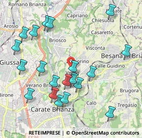 Mappa Via Don Dionigi Clerici, 20842 Besana in Brianza MB, Italia (2.221)