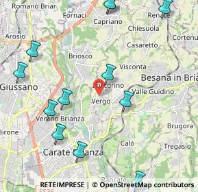 Mappa Via Don Dionigi Clerici, 20842 Besana in Brianza MB, Italia (2.60167)