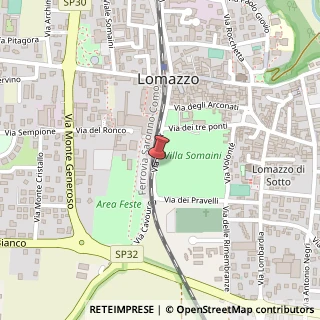 Mappa Via Cavour, 2, 22074 Lomazzo, Como (Lombardia)