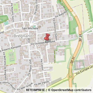 Mappa Via Giuseppe Garibaldi, 42, 22070 Bregnano, Como (Lombardia)