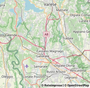 Mappa 21044 Cavaria con Premezzo VA, Italia (5.879)