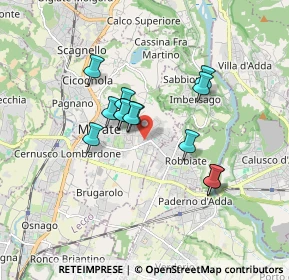 Mappa Via Cerri, 23807 Merate LC, Italia (1.32615)