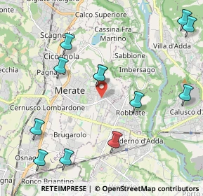 Mappa Via Cerri, 23807 Merate LC, Italia (2.43667)
