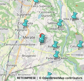 Mappa Via Cerri, 23807 Merate LC, Italia (2.40455)