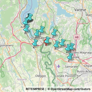 Mappa Via Vittorio Veneto, 21010 Golasecca VA, Italia (7.38563)