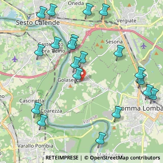 Mappa Via Vittorio Veneto, 21010 Golasecca VA, Italia (2.597)