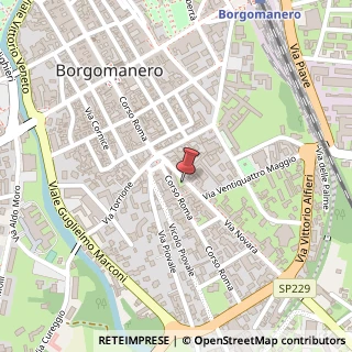 Mappa Via Novara, 33, 28021 Borgomanero, Novara (Piemonte)