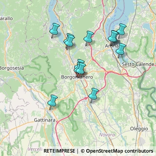 Mappa Via Antonio Rosmini, 28021 Borgomanero NO, Italia (7.105)