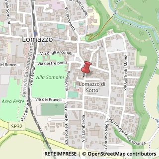 Mappa Via Milano, 22, 22074 Lomazzo, Como (Lombardia)