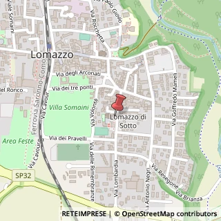 Mappa Via Milano, 24, 22074 Lomazzo, Como (Lombardia)