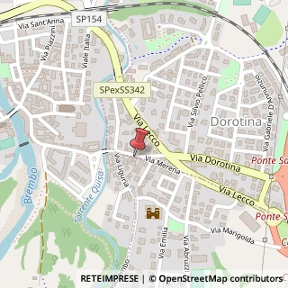 Mappa Via Merena, 7, 24035 Curno, Bergamo (Lombardia)