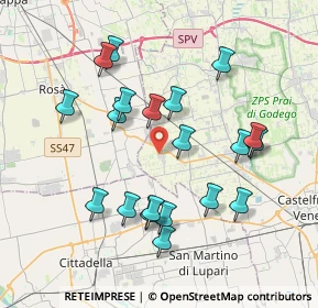 Mappa Via Condotta D. F., 31037 Loria TV, Italia (3.7205)