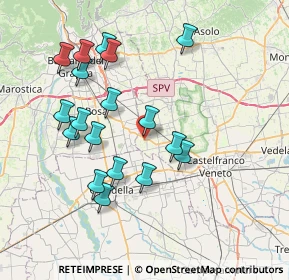 Mappa Via Condotta D. F., 31037 Loria TV, Italia (7.41333)