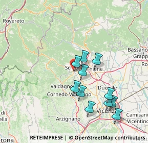 Mappa Via S. Marco, 36015 Schio VI, Italia (13.71455)