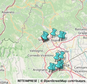 Mappa Via S. Marco, 36015 Schio VI, Italia (13.85077)