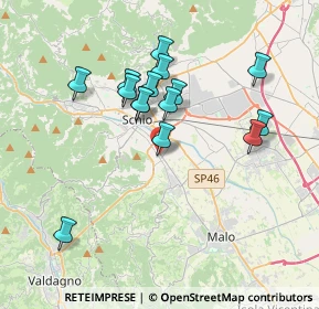 Mappa Via S. Marco, 36015 Schio VI, Italia (3.28)