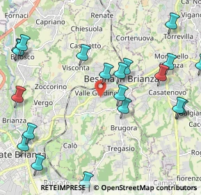 Mappa Via Giovanni Verga, 20842 Besana In Brianza MB, Italia (2.6385)