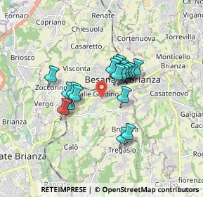 Mappa Via Giovanni Verga, 20842 Besana In Brianza MB, Italia (1.205)