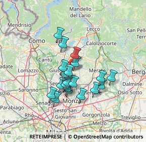 Mappa Via Giovanni Verga, 20842 Besana In Brianza MB, Italia (10.5165)