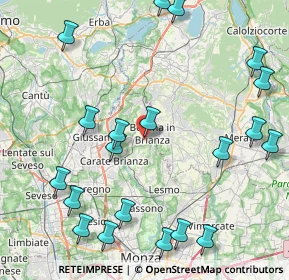 Mappa Via Giovanni Verga, 20842 Besana In Brianza MB, Italia (10.521)