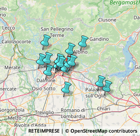 Mappa 24066 Pedrengo BG, Italia (9.06375)