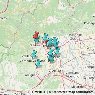 Mappa Via Masere Loc Ponte Di Ferro, 36016 Thiene VI, Italia (8.08462)