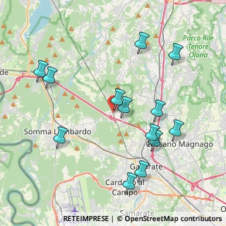 Mappa Via Nazario Sauro, 21010 Besnate VA, Italia (4.30692)