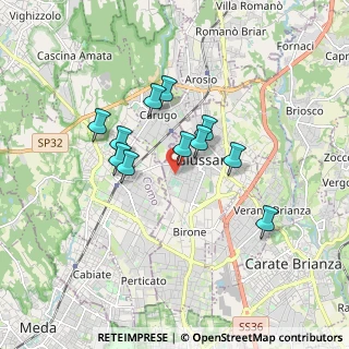Mappa Via Angelo Elli, 20833 Giussano MB, Italia (1.38273)