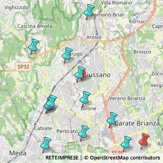 Mappa Via Angelo Elli, 20833 Giussano MB, Italia (2.75154)