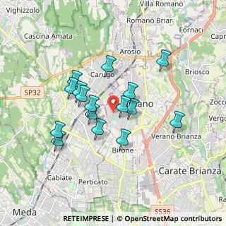 Mappa Via Angelo Elli, 20833 Giussano MB, Italia (1.48938)