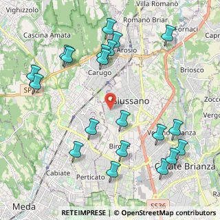 Mappa Via Angelo Elli, 20833 Giussano MB, Italia (2.456)