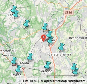 Mappa Via Angelo Elli, 20833 Giussano MB, Italia (5.00214)