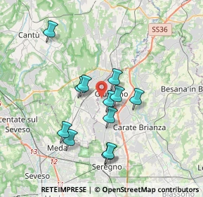 Mappa Via Angelo Elli, 20833 Giussano MB, Italia (3.085)